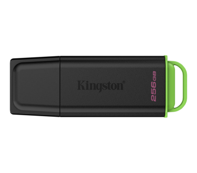 KINGSTON 256GB PORTABLE USB 3.2 GEN 1 DATATRAVELER EXODIA BLACK/GREEN