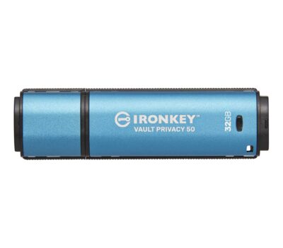 KINGSTON 32GB USB-C IRONKEY VAULT PRIVACY 50C AES-256 ENCRYPTED FIPS 197