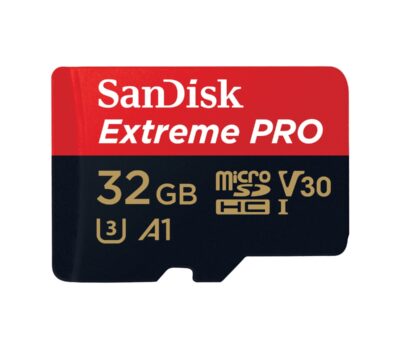 Sandisk Extreme Pro 32GB 4K Video MicroSDXC Card with Adapter