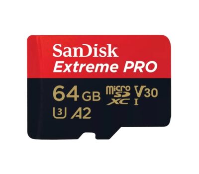Sandisk Extreme Pro 64GB 4K Video MicroSDXC Card with Adapter