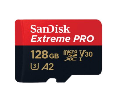 Sandisk Extreme Pro 128GB 4K Video MicroSDXC Card with Adapter