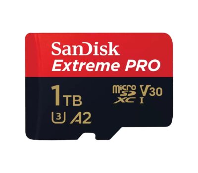 Sandisk Extreme Pro 1TB 4K Video MicroSDXC Card with Adapter