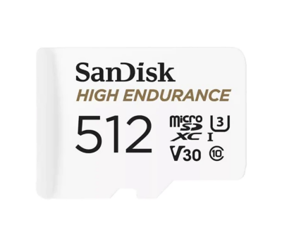 Sandisk High Endurance 512GB Class 10 MicroSDXC Card with Adapter
