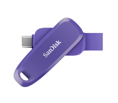 SanDisk Phone Drive USB Type-C/USB Type-A devices, 100MB/s, 512GB - Purple Opulence Color