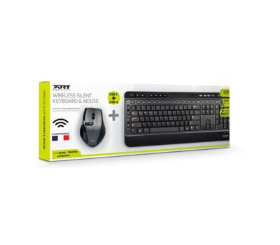 Port Black Wireless Keyboard & Mouse Combo