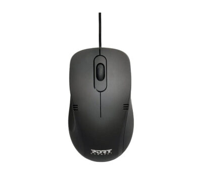 Port Professional Wired Black Mouse