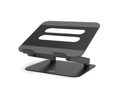 Port Black 15.6 Inch Aluminium Adjustable Notebook Stand
