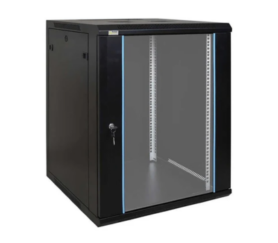 Zone Lite 15U 500mm Black Wall Mount Black Cabinet