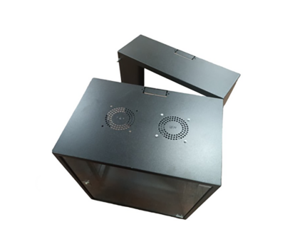 Zone Lite 4U 400 + 100 deep Swing Frame Wall Mount Cabinet with Fan