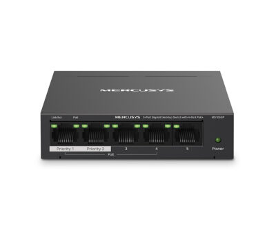 Mercusys 5 Port Gigabit Unmanaged Desktop POE Switch