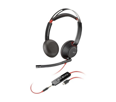 HP POLY 5220 Stereo USB-A Wired Black Headset