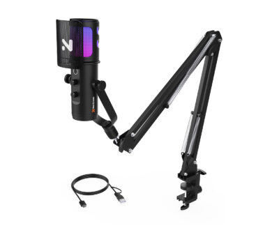 NearStream PC/Condenser Noise Canceling Microphone with Boom Arm