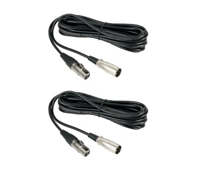 NearStream Balanced XLR Male to Female Microphone Cable 2m - 2 pack
