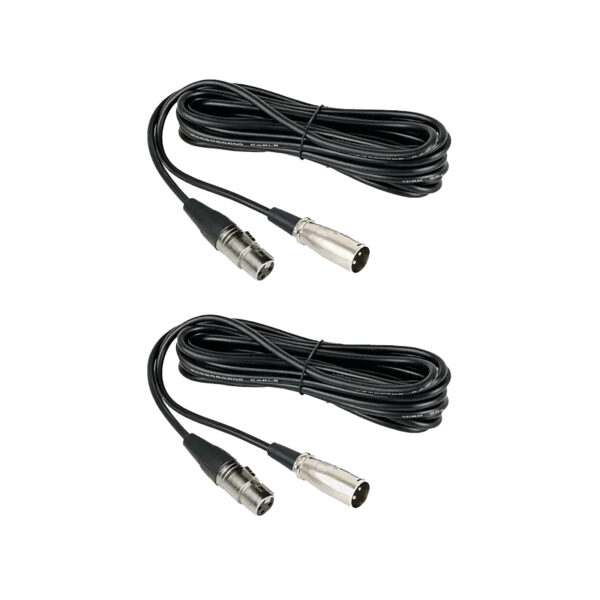 NearStream Balanced XLR Male to Female Microphone Cable 2m - 2 pack