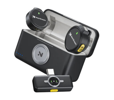 NearStream AWM25T AI Noise-Canceling All-In-One Lavalier Wireless Microphone Kit