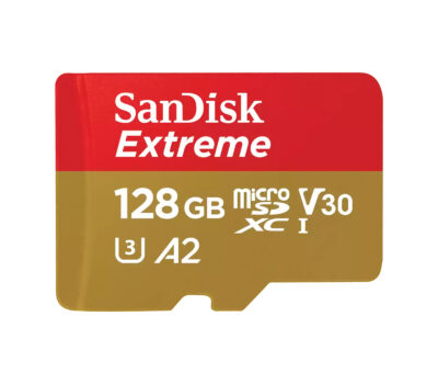 SanDisk Extreme 128GB MicroSD UHS-I Memory Card